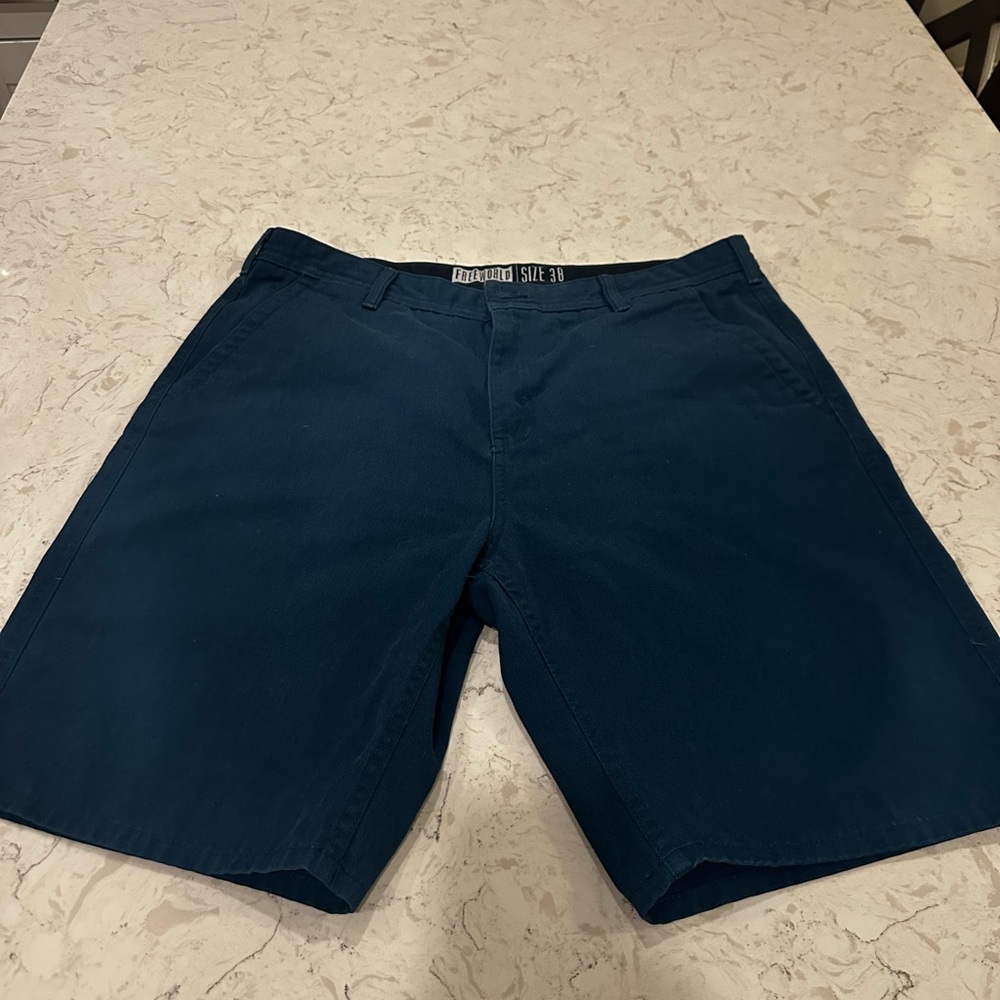Free World Men's Navy Blue Shorts